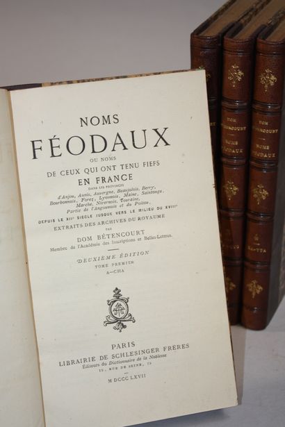 BETENCOURT (Dom). Noms féodaux ou noms de...