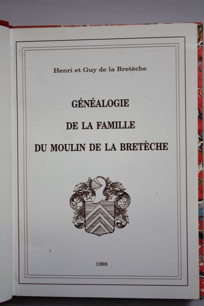 LA BRETECHE (Henri and Guy de). Genealogy...