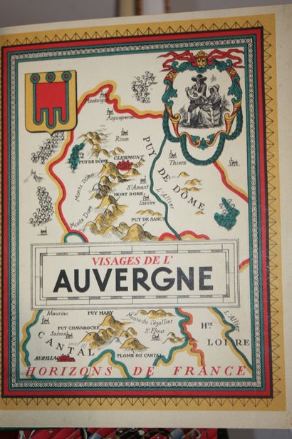 [AUVERGNE]. 13 volumes reliés, dont : 
Des...