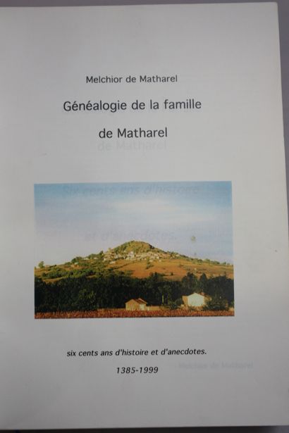 MATHAREL (M. de). Généalogie de la Famille...