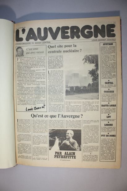 L’AUVERGNE. L’hebdomadaire du Massif Central....