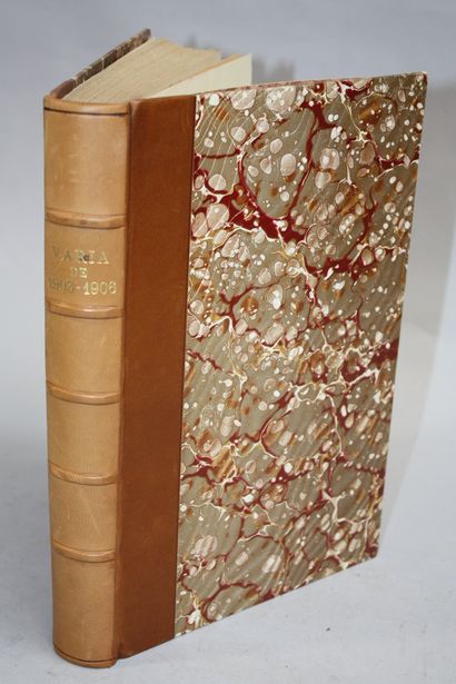 [VARIA]. Ensemble de 6 vol. in-4. Demi-basane...