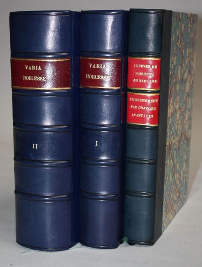 VARIA NOBLESSE. Recueils factices de publications...