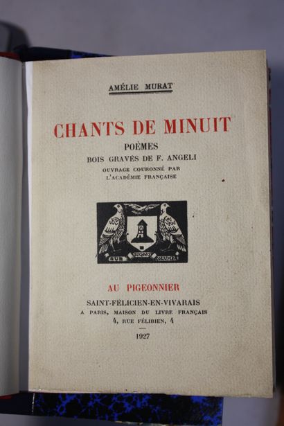 [AUVERGNE LITTERATURE]. 13 volumes reliés.
Margerit,...