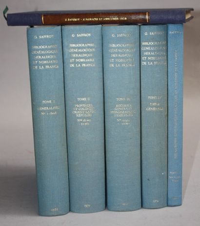 SAFFROY (Gaston). Bibliographie généalogique,...