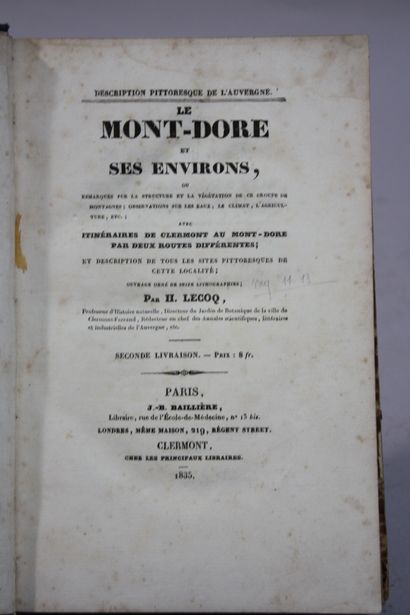 LECOQ (H.). Le Mont-Dore et ses environs,...