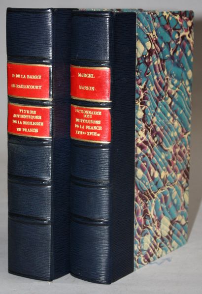 [NOBLESSE]. 2 volumes. 
LA BARRE DE RAILLICOURT....