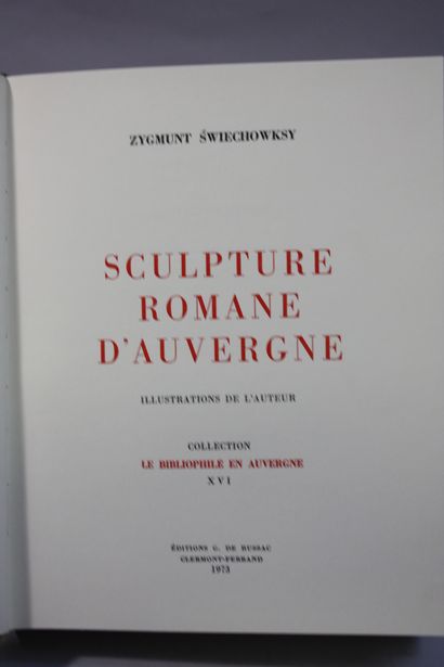 SWIECHOWSKI (Zygmunt). Sculpture romane en...