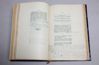 [GRELET DE LA DEYTE (E.)]. Preuves chapitrales,...