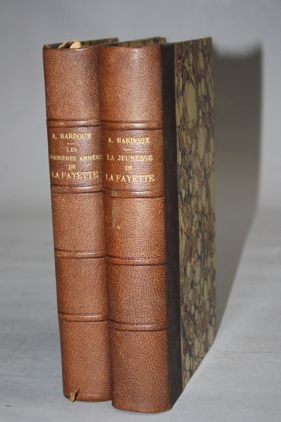 BARDOUX (A.). La Jeunesse de La Fayette 1757...