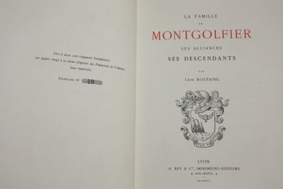 ROSTAING (Léon). La famille de Montgolfier,...