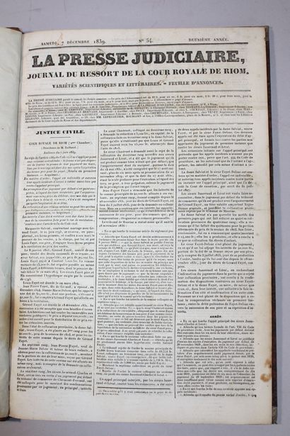 LA PRESSE JUDICIAIRE, JOURNAL DU RESSORT...