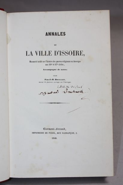 BOUILLET (Jean-Baptiste). Annales de la Ville...