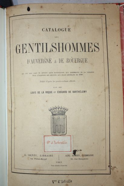 COURCELLES. Généalogie de la maison de Montboissier....