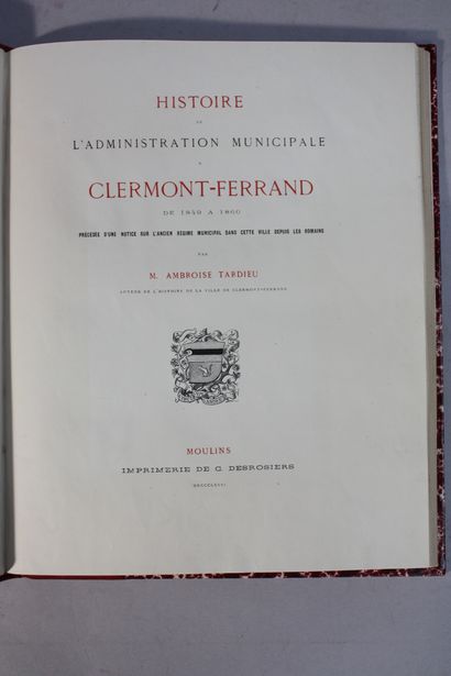 TARDIEU (A.). Histoire de l'administration...