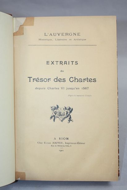 Extraits du trésor des chartes [lettres de...