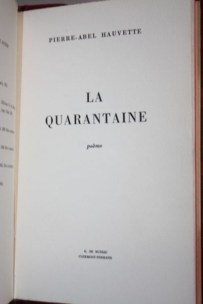 [LIITRATURE AUVERGNATE]. 5 volumes:
DESAYMARD...