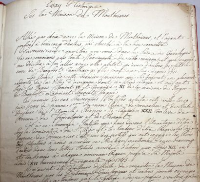 [MANUSCRIT]. CAUMONT (Marquis de). Essai...