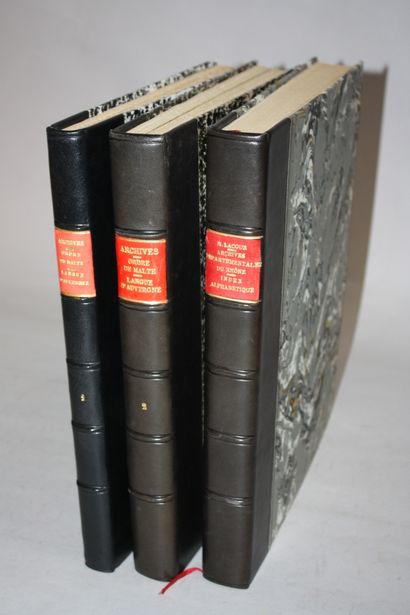 [ORDRE DE MALTE]. Inventaire sommaire des...