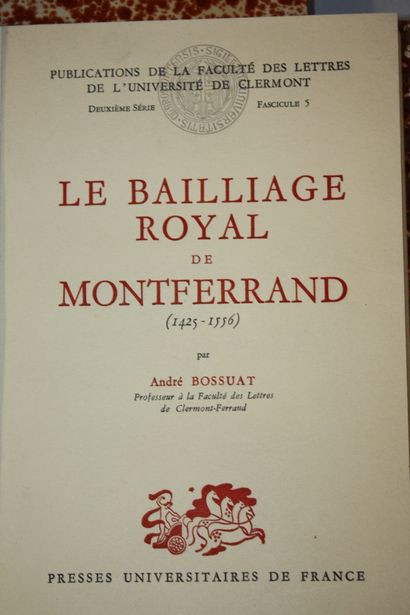 [DROIT - AUVERGNE]. 
EVERAT (Edouard). Mélange....
