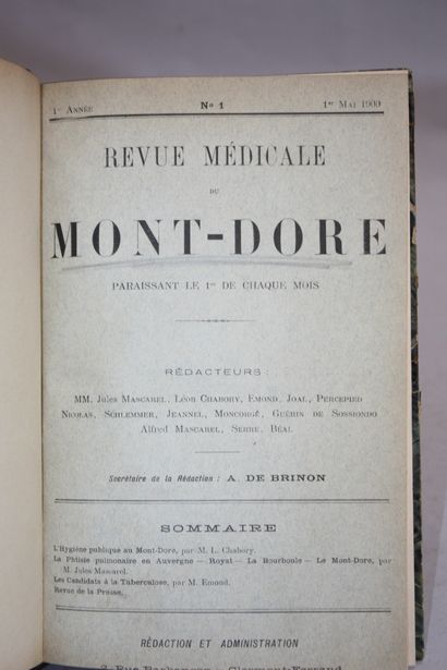 REVUE MEDICALE DU MONT-DORE. 1900-1907. 
1...