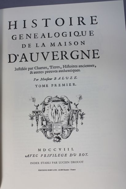 BALUZE (Etienne). Histoire Généalogique de...