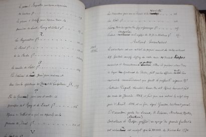 [THIERS MANUSCRIT]. PICARD DE LA LANDE. Inventaire...