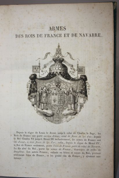 COURCELLES. Généalogie de la Maison de France.
P.,...