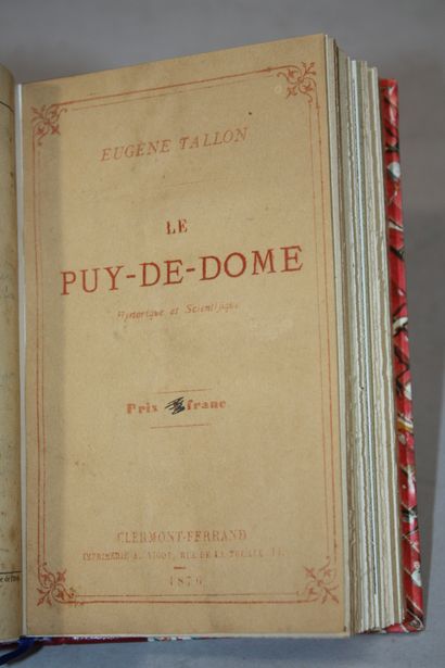 [AUVERGNE - PIECES DIVERSES]. 2 volumes....