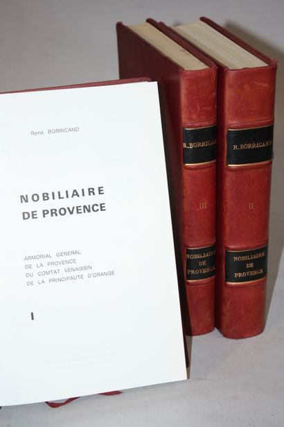 BORRICAND (René). Nobiliaire de Provence....