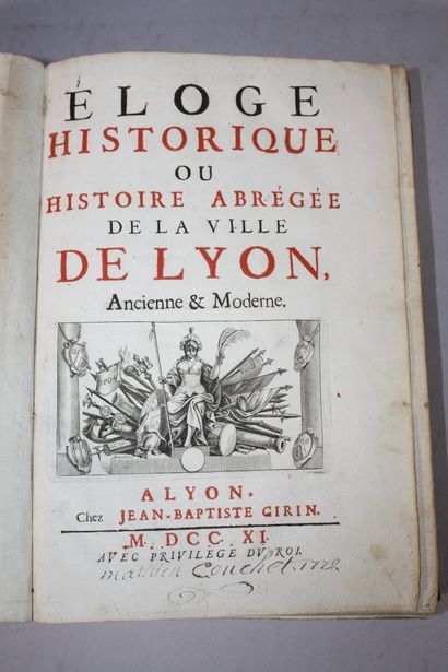 BROSSETTE (Claude). Histoire abrégée ou Eloge...