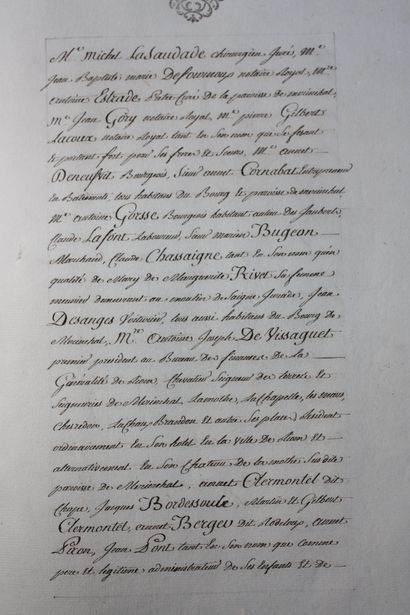 [MANUSCRIT]. TERRIER DE CHEREDON, LA MOTTE...