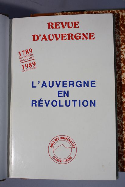 [AUVERGNE GENERALITES]. 11 volumes in-8,...