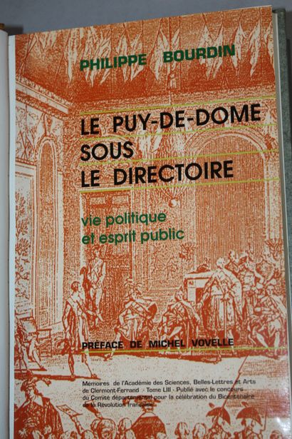 [AUVERGNE]. 13 volumes reliés : 
Manry, Clermont-Ferrand....