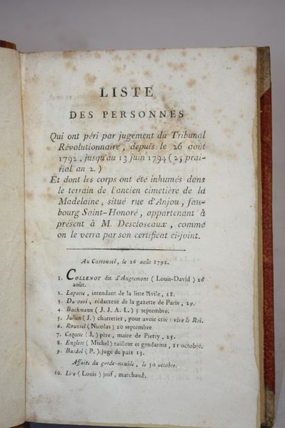 [REVOLUTION PREMIER EMPIRE]. 4 textes en...