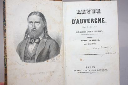 SAINT-PONCY (Roger de). Revue d’Auvergne,...