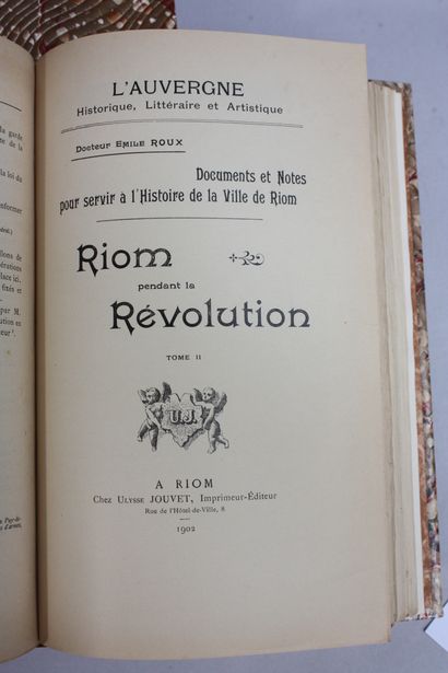 ROUX (Emile). Documents et notes pour servir...