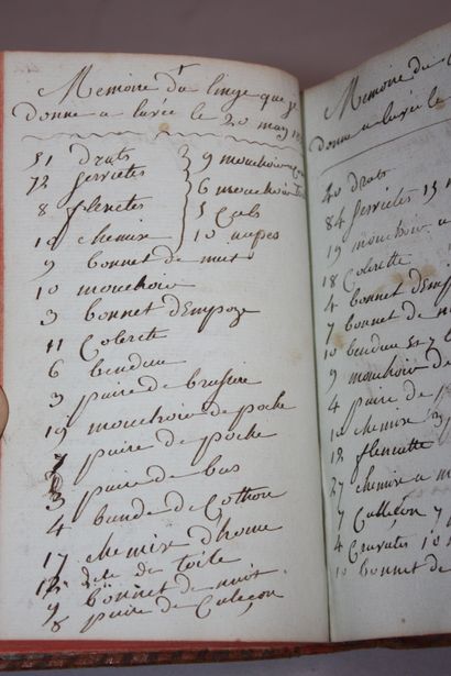 [MANUSCRIT]. ACCOUNT BOOK. 1790. Manuscript...