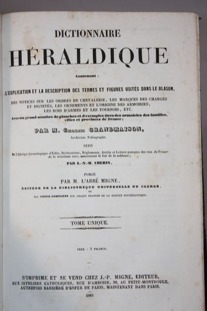 GRANDMAISON (Charles) - CHERIN (Louis-Nicolas-Hyacinthe)....