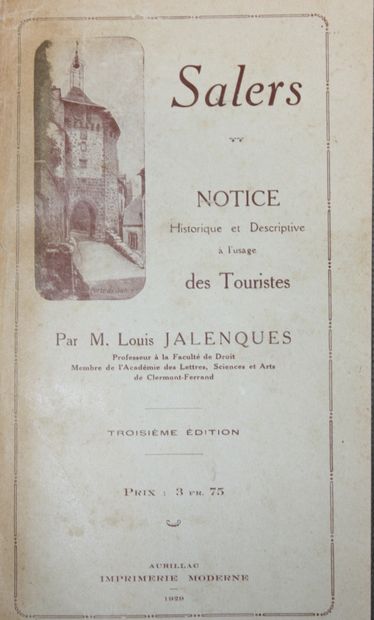 AUVERGNE. 3 in-8 volumes, full green, gray...