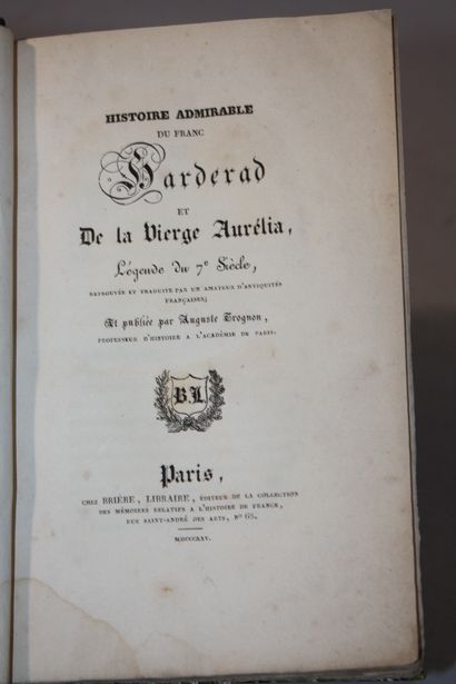 TROGNON (Auguste). Manuscrits de l'ancienne...
