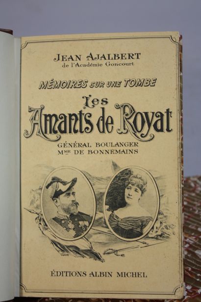 [ROYAT].
AJALBERT (Jean). Mémoires sur une...