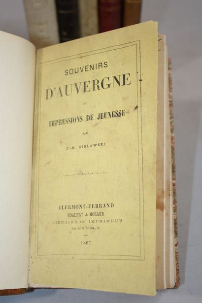 [AUVERGNE]. 6 volumes in-12 reliés :
BIELAWSLI...