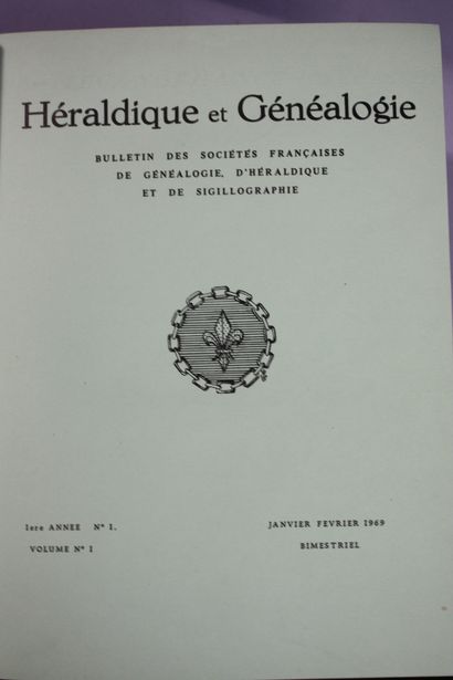 HERALDIQUE et GENEALOGIE. Bulletin des Sociétés...