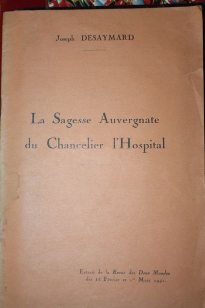 [AUVERGNE]. Lot de 15 plaquettes reliées,...