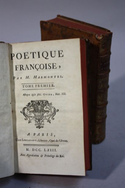 MARMONTEL (Jean François). Poétique françoise....