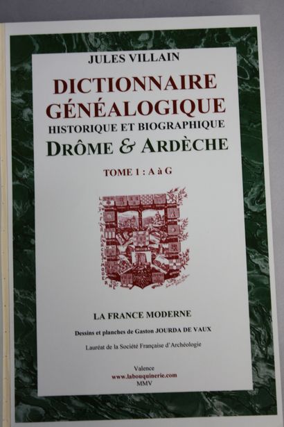 VILLAIN (Jules). Dictionnaire généalogique,...