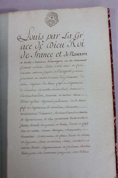 [MANUSCRIT]. TERRIER DE CHEREDON, LA MOTTE...