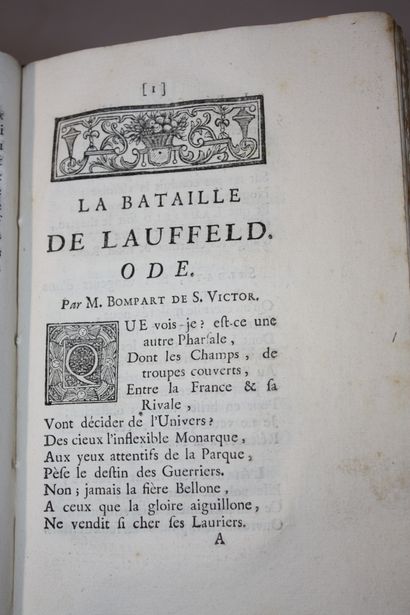 Recueil de pièces de littérature. 
Clermont,...