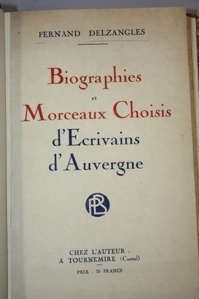 DELZANGLES (Fernand). Biographies et Morceaux...
